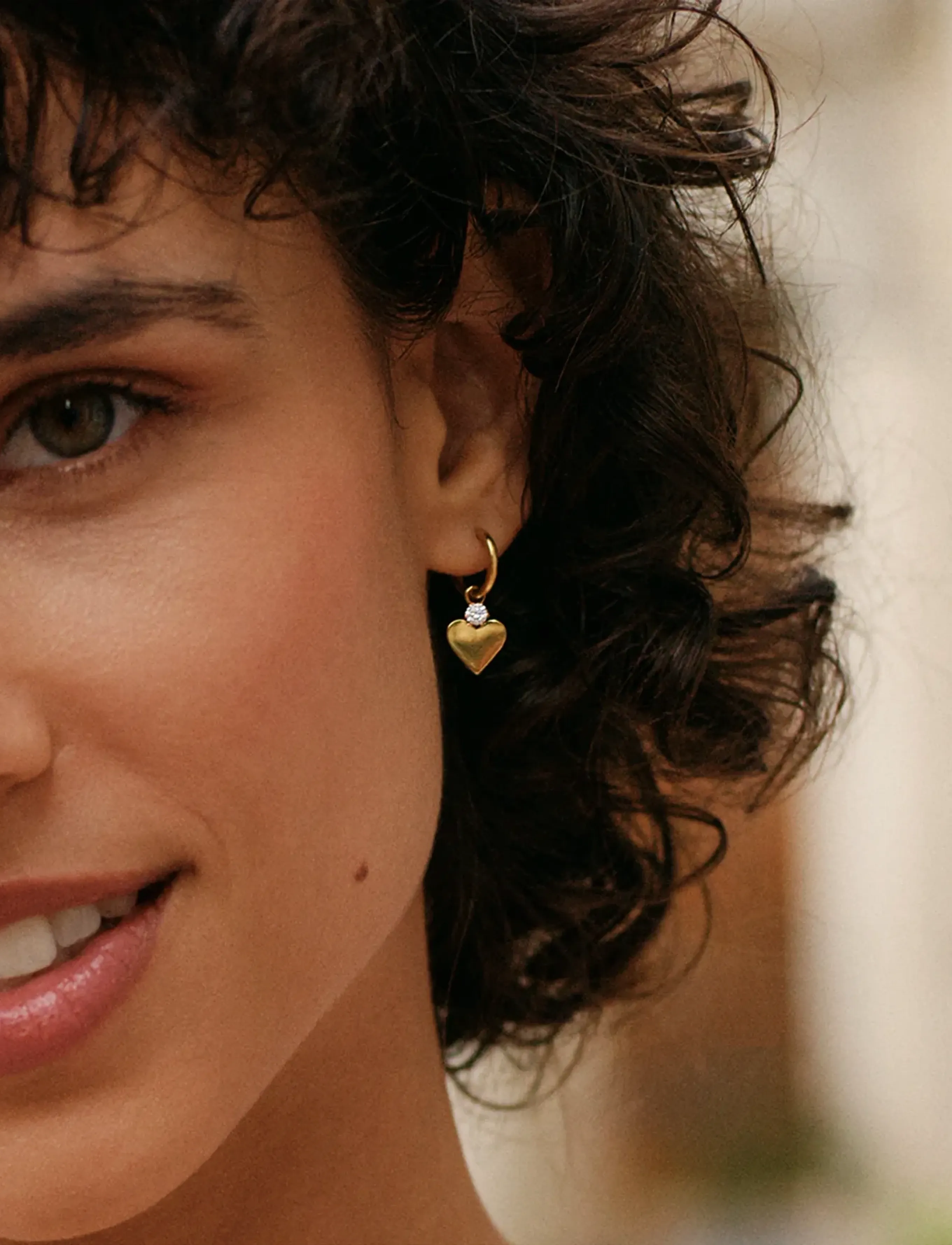 Edblad Love Spark Hoops Gold, One Size, Earrings, Gold - Hoops, Frauen