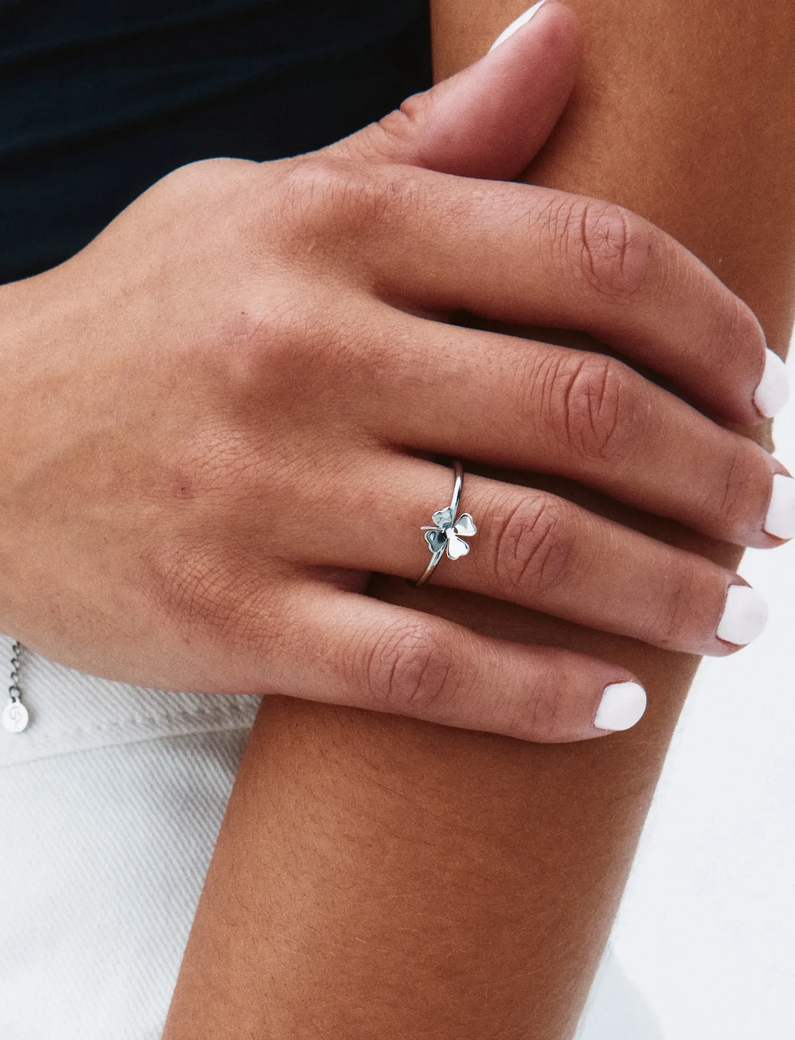 Edblad Lucky Ring Mini Steel, L, Jewellery, Silber - Rings, Frauen