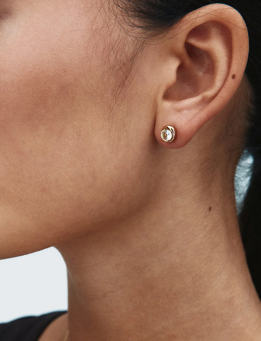 Edblad - Ocean Gem Studs Gold - pinna eyrnalokkar - gold - 1