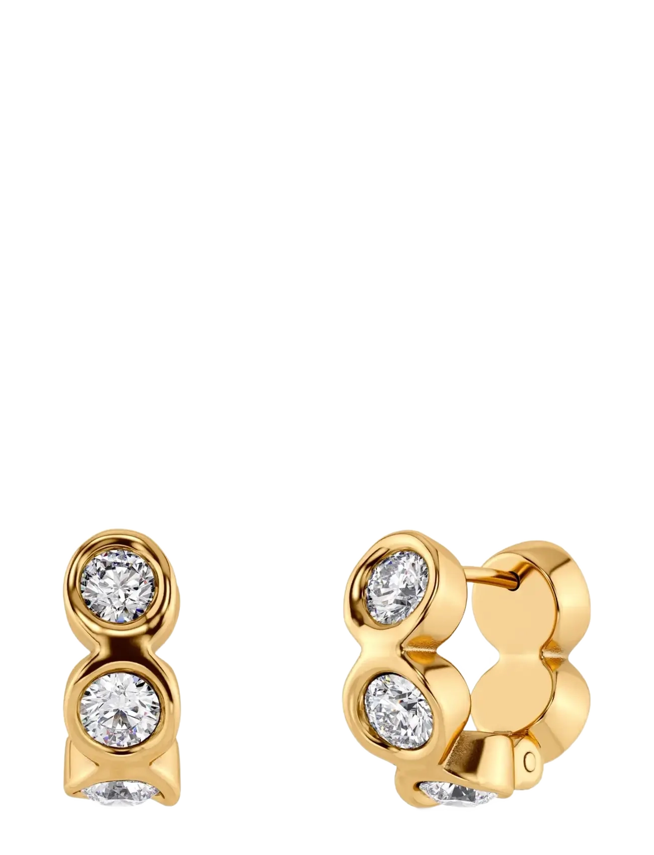 Edblad Ocean Gem Hoops Gold - Accessoarer - GOLD / gold