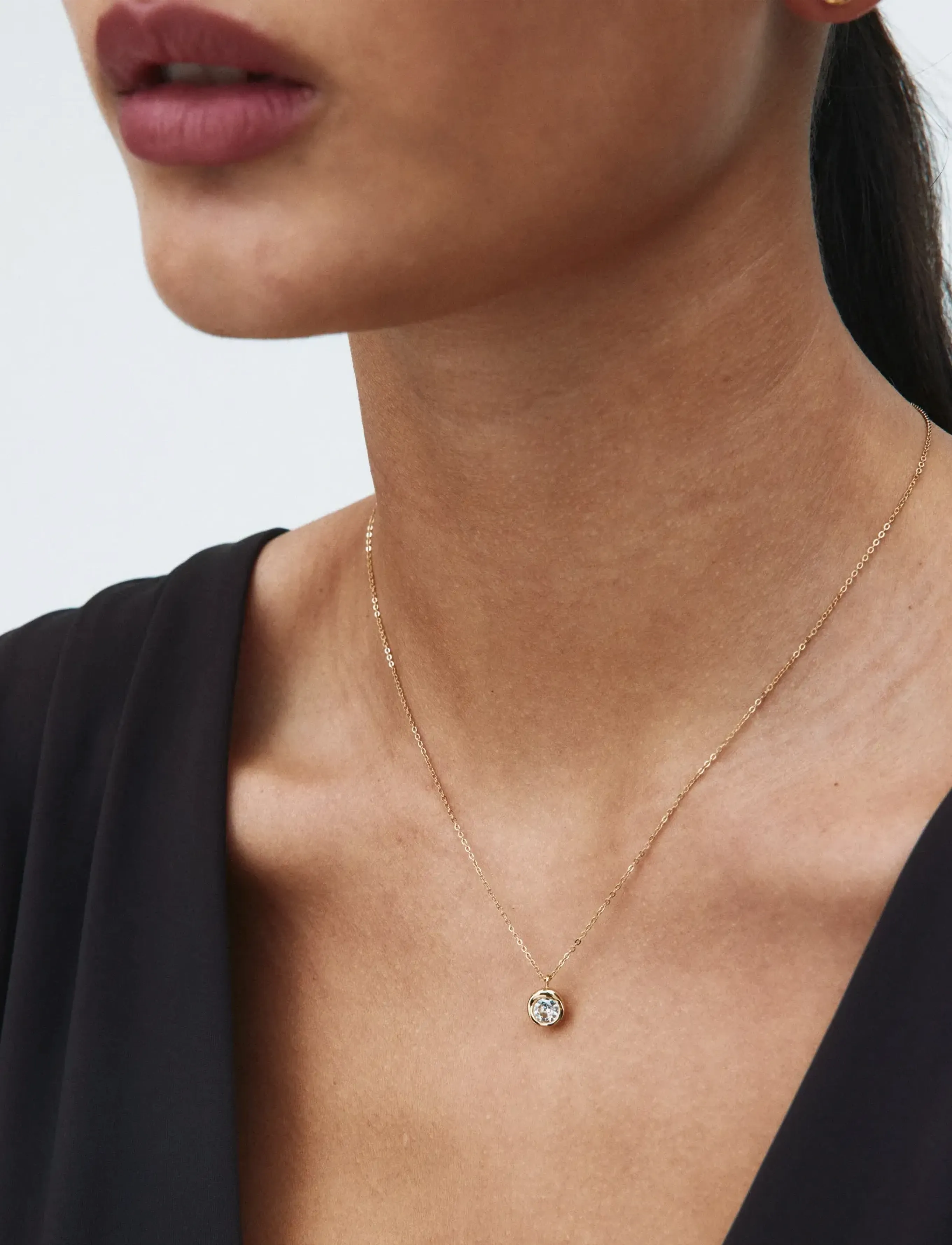 Edblad Ocean Gem Necklace S Gold, One Size, Necklaces, Gold - Dainty Frauen