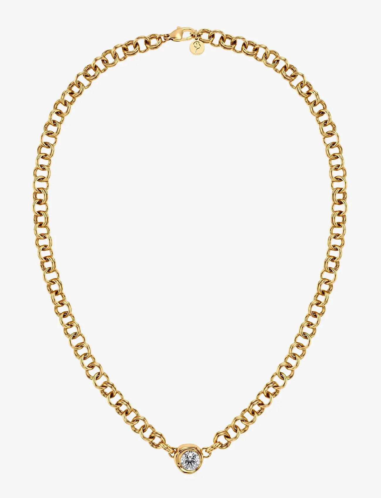 Edblad - Ocean Gem Necklace L Gold - chain necklaces - gold - 1