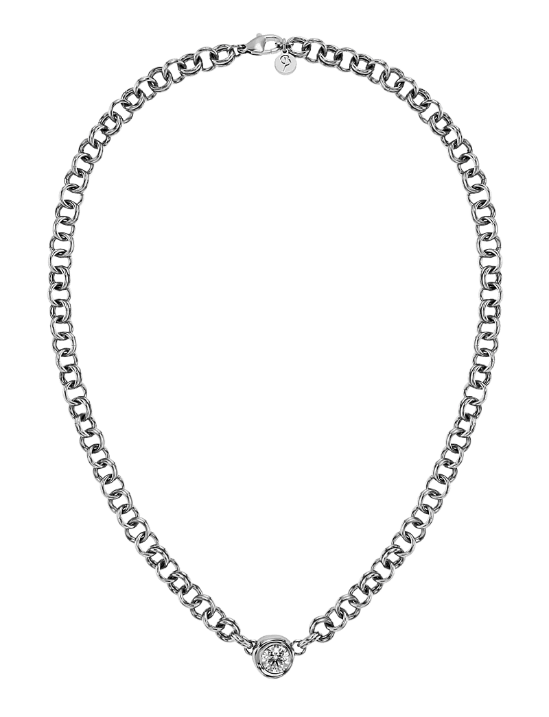 Edblad - Ocean Gem Necklace L Steel - halsketten - silver - 1