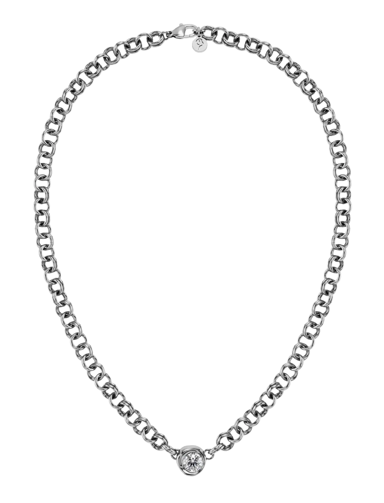 Edblad Ocean Gem Necklace L Steel - Festtøj - SILVER / silver