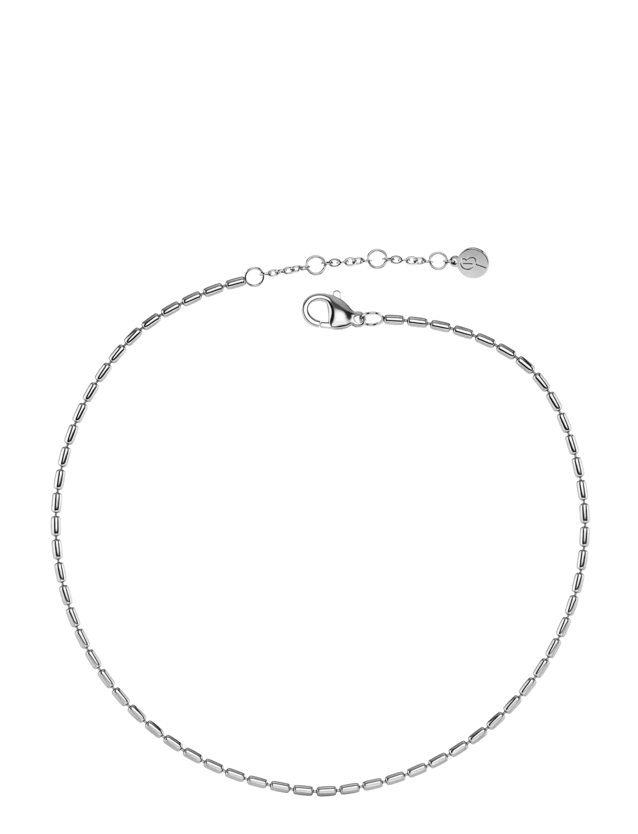 Seed Bead Anklet Steel - SILVER