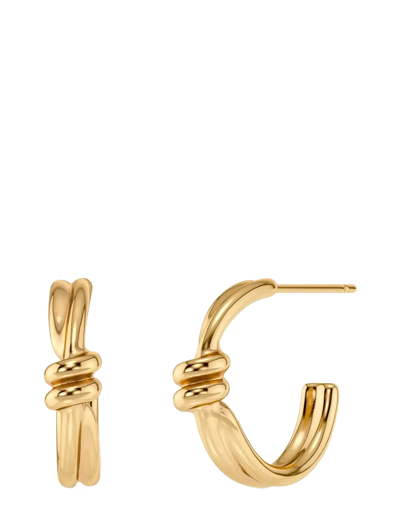 Edblad Swivel Hoops Gold, One Size, Gold, Øreringe > Creoler, Dame