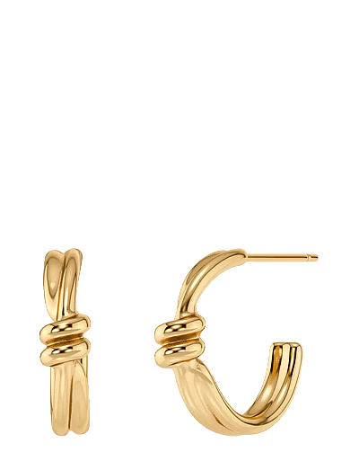Edblad Swivel Hoops Gold - Jewellery - GOLD / gold