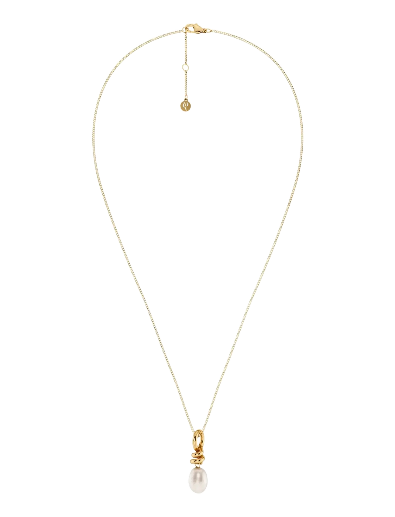 Edblad Swivel Necklace Pearl S Gold - Accessoires - GOLD / gold