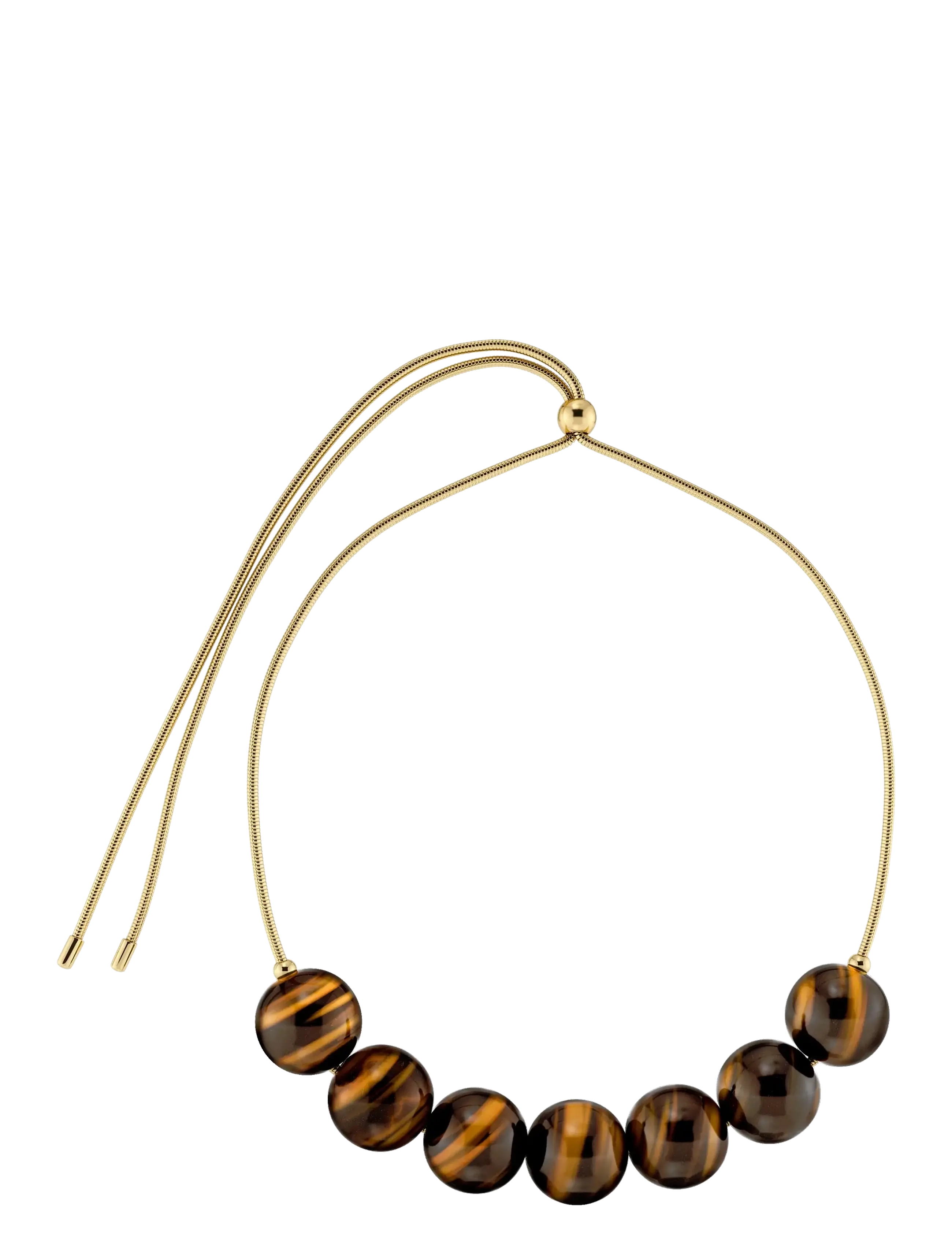 Edblad Aura Necklace Maxi Gold/Brown One Size - Last chance - GOLD / brown