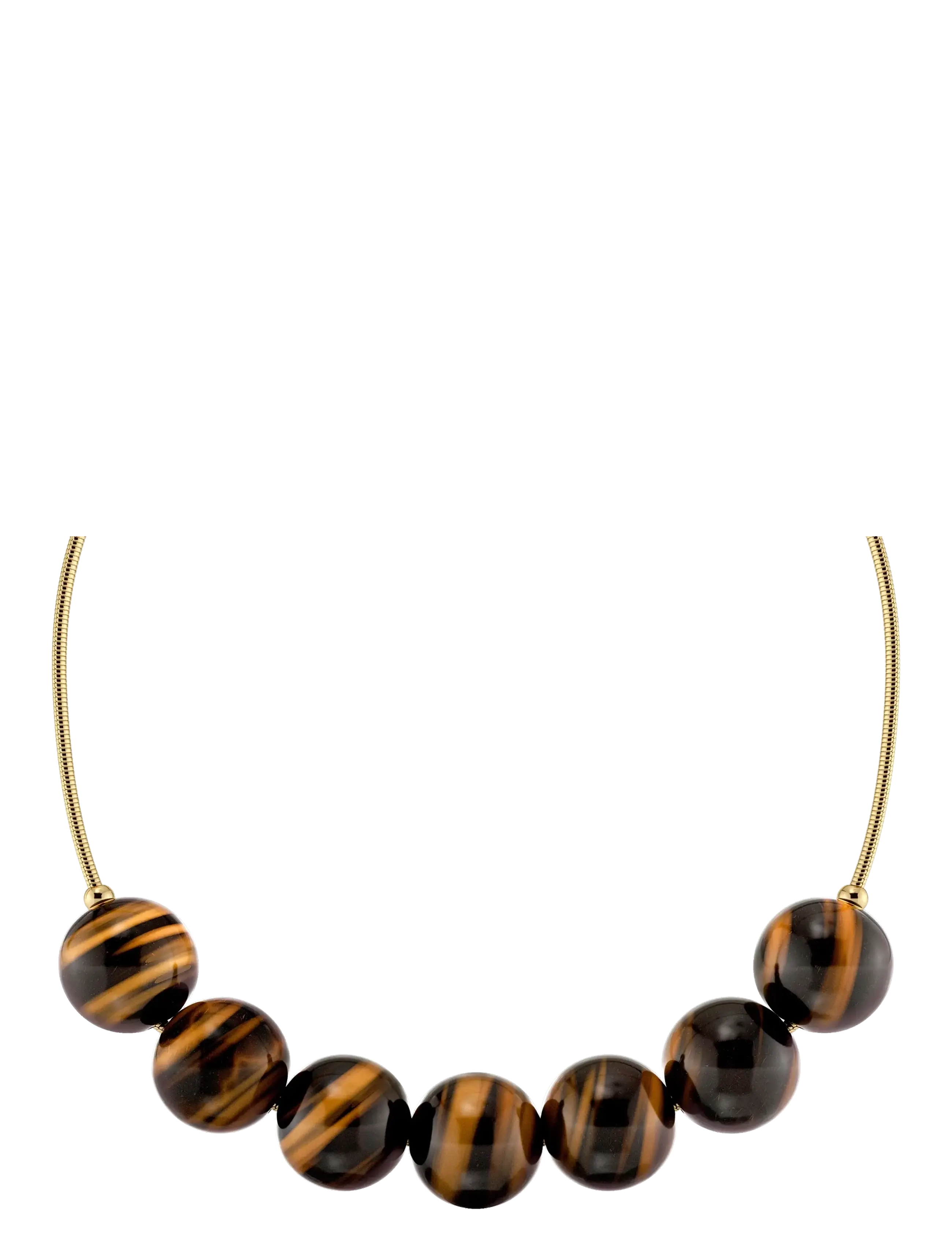 Edblad - Aura Necklace Maxi Gold/Brown One Size - statement kaelakeed - gold - 2