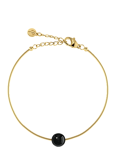 Edblad Aura Bracelet S Gold/Black One Size - Teens 9 bis 14 Jahren - GOLD / black