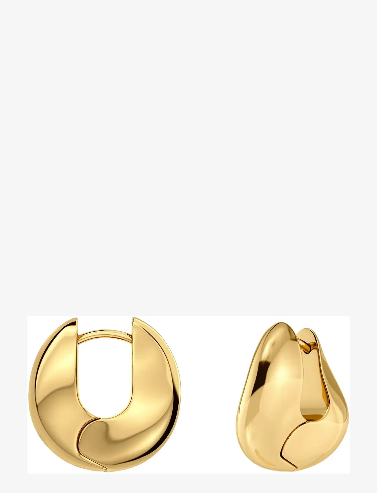 Edblad - Azura Hoops S Gold One Size - korvarenkaat - gold - 2