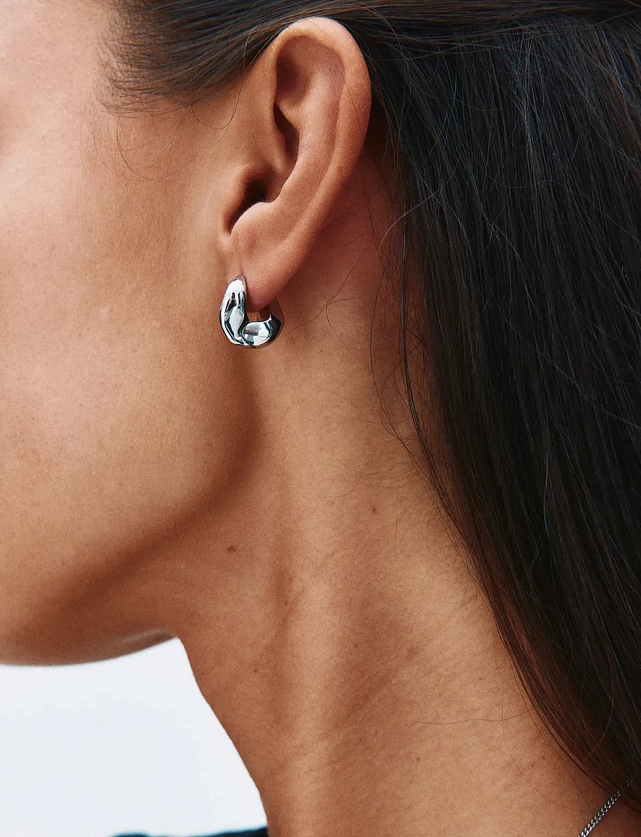 Edblad - Azura Hoops S Silver One Size - hoops - silver - 0