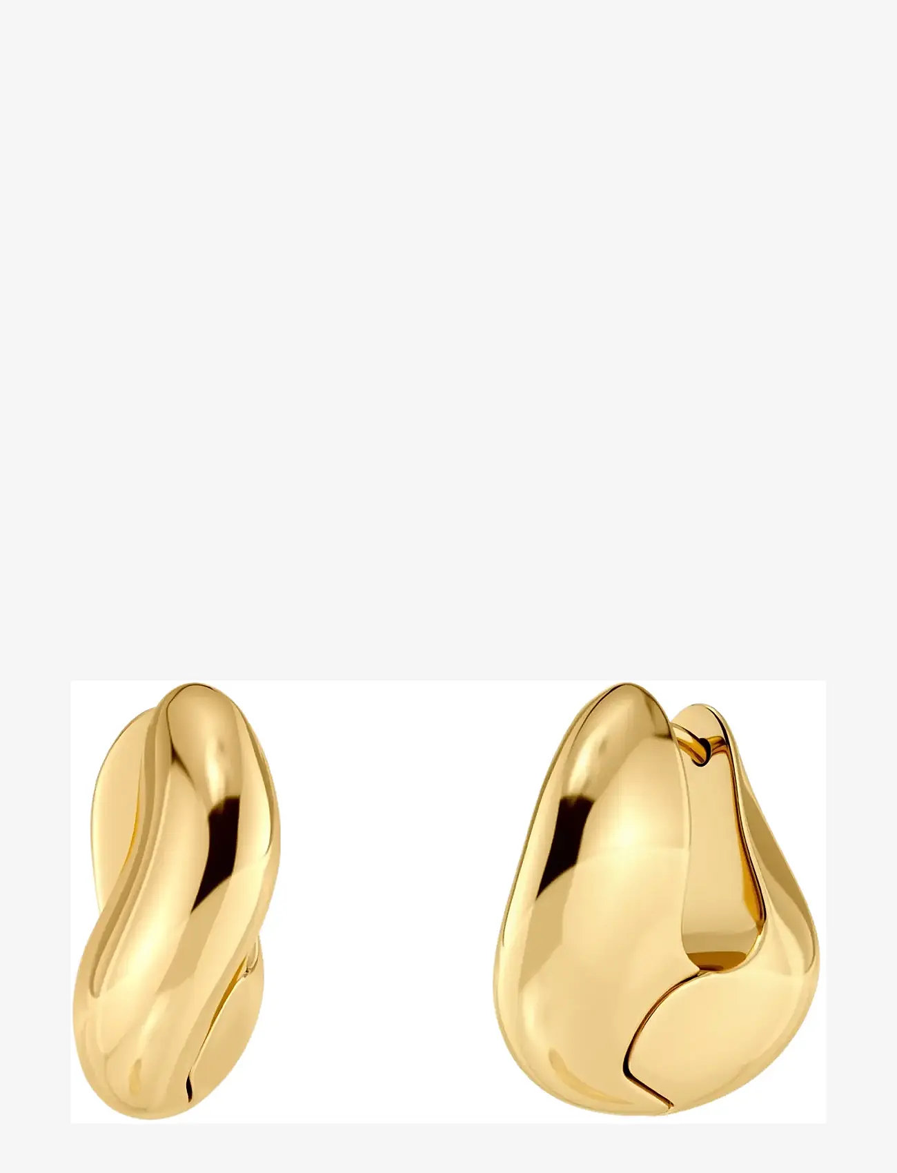 Edblad - Azura Hoops L Gold One Size - kreolen - gold - 1