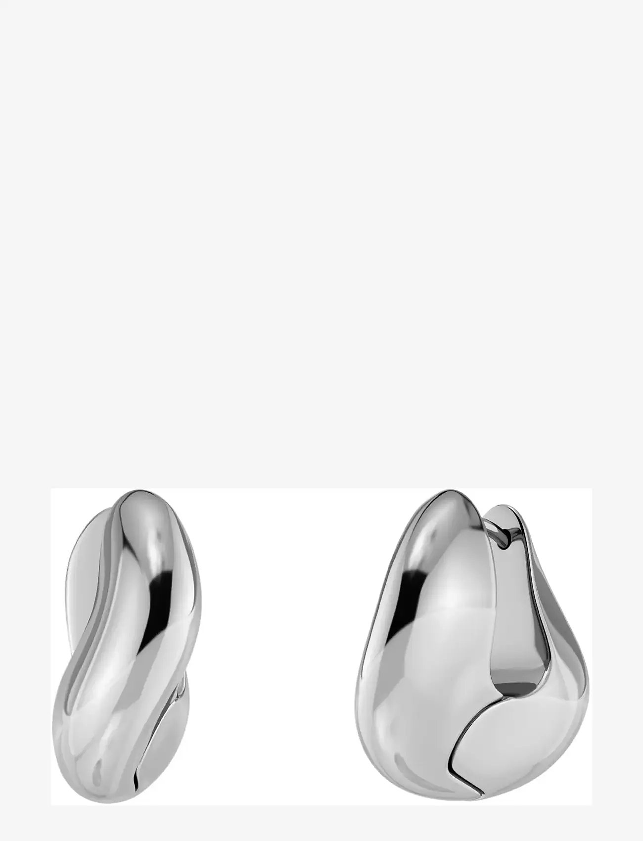 Edblad - Azura Hoops L Silver One Size - creoler & hoops - silver - 1