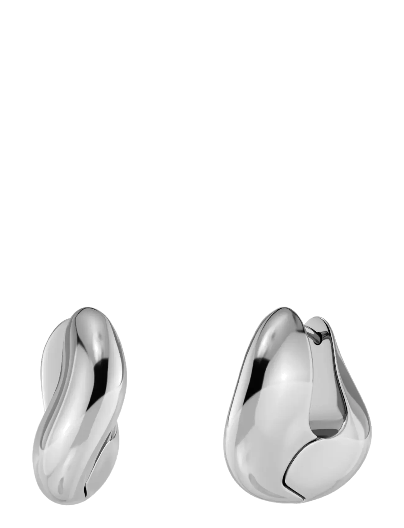 Edblad Azura Hoops L Silver One Size - Øreringer - SILVER / silver