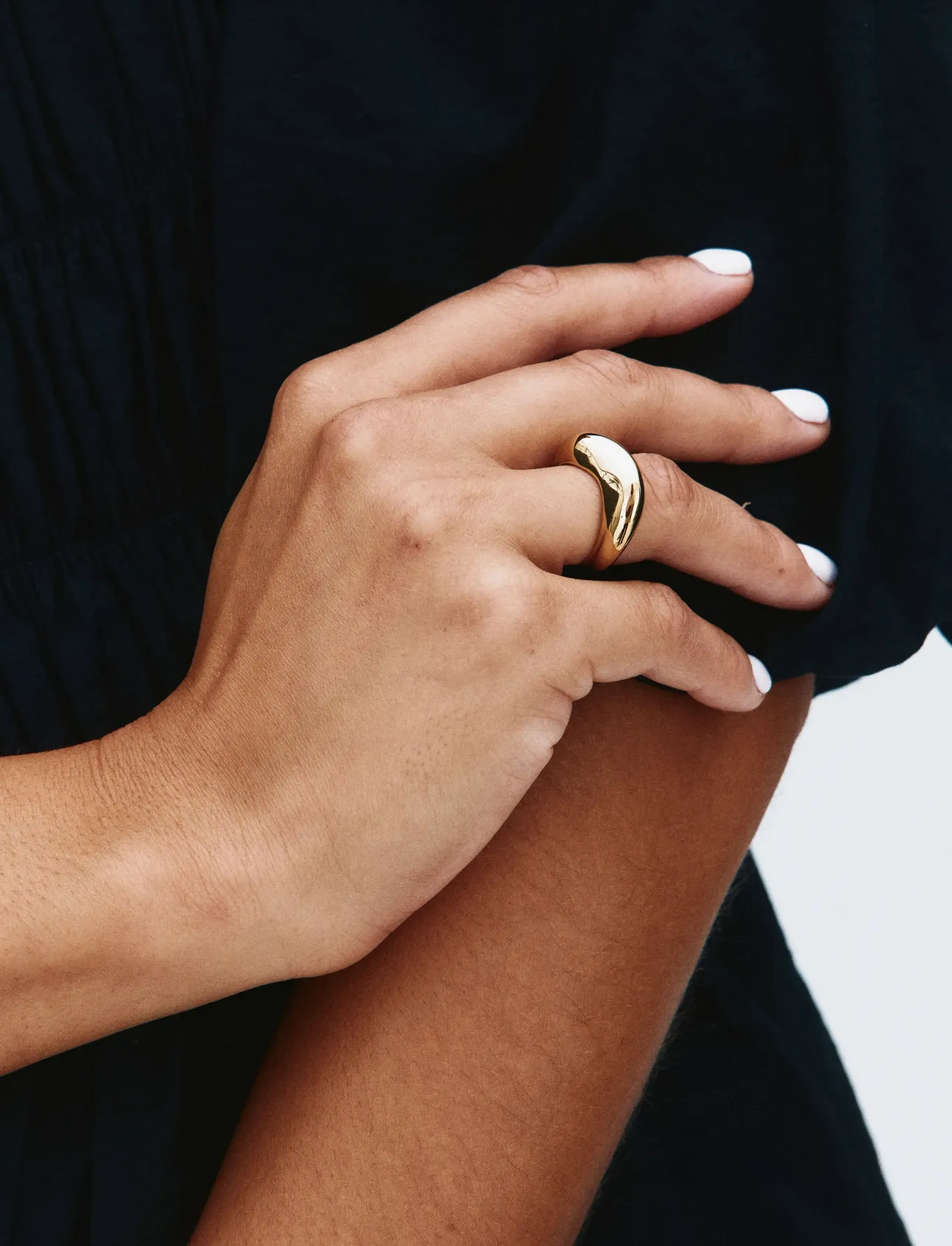 Edblad Azura Ring Gold Xs, Kvinder, Skulpturel Ring, Guld, Str: L