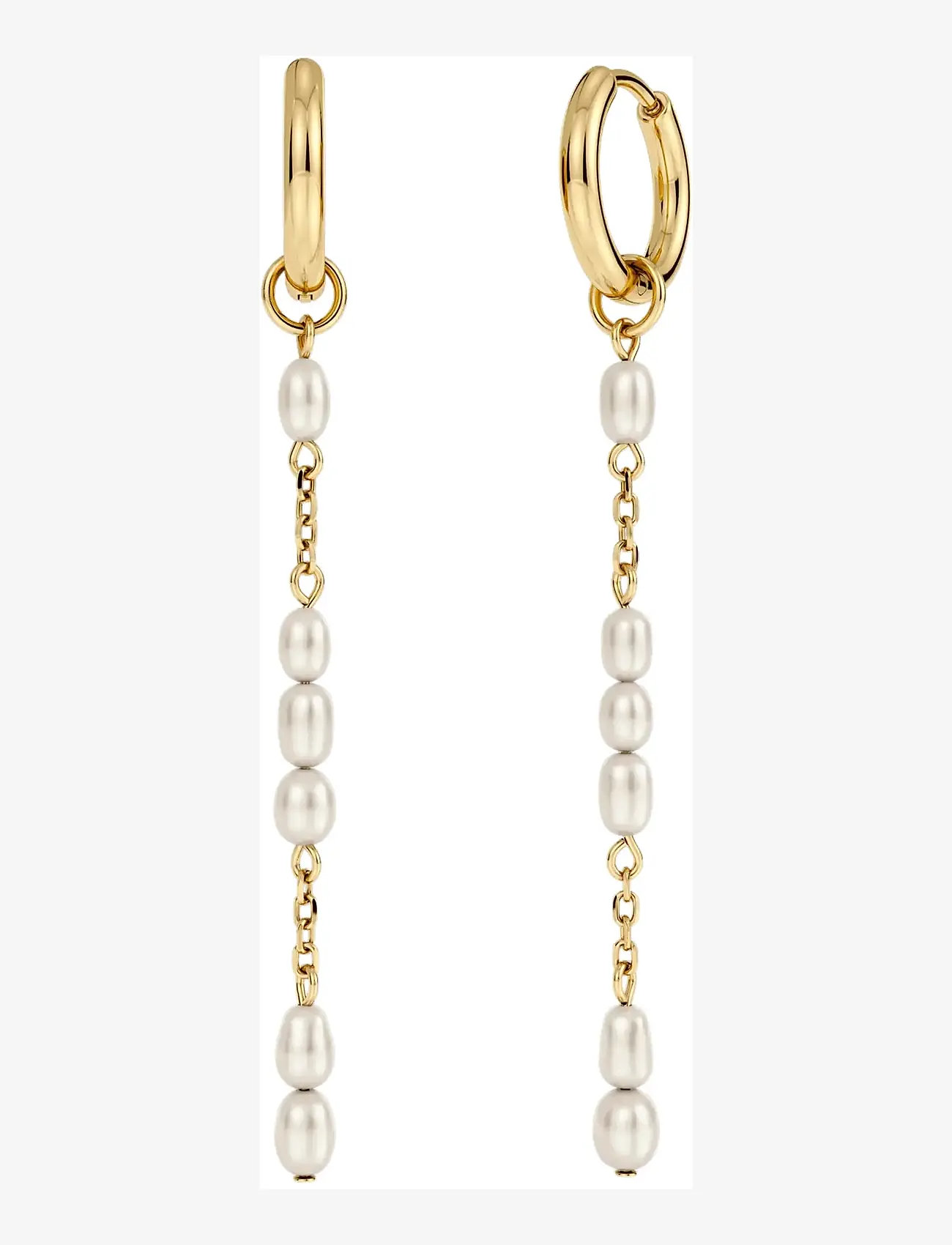 Edblad - Breeze Hoops L Gold One Size - Øreringe med vedhæng - gold - 1