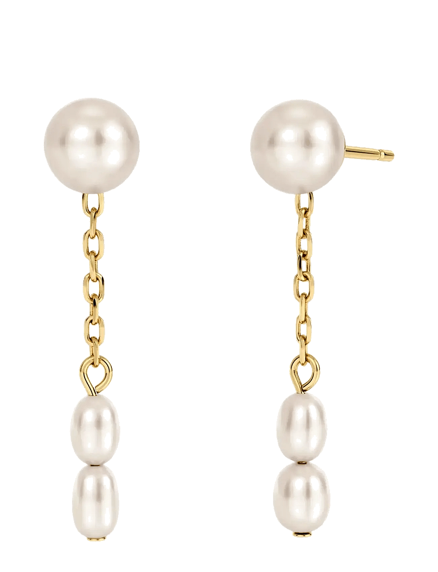 Edblad - Breeze Earrings Gold One Size - ohrhänger - gold - 1