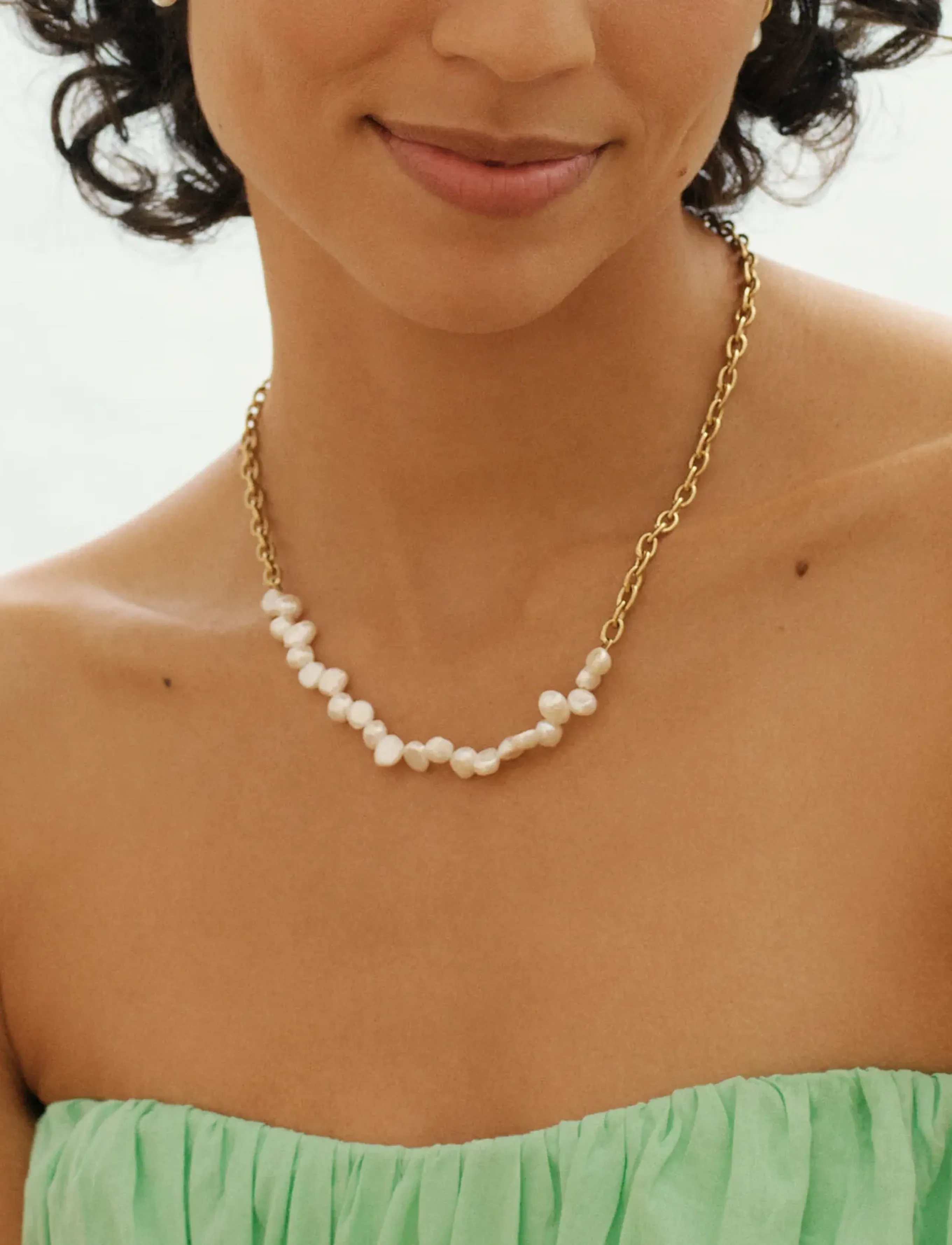 Edblad Breeze Necklace Multi Chain Gold One Size, One Size 45 cm, Gold, Halskæder > Perlehalskæder, Dame