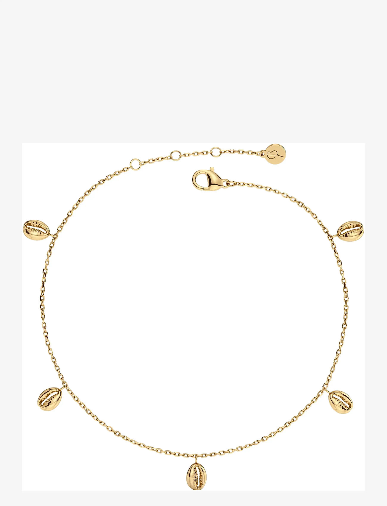 Edblad - Coastal Anklet Multi Gold One Size - ankelkæde - gold - 1