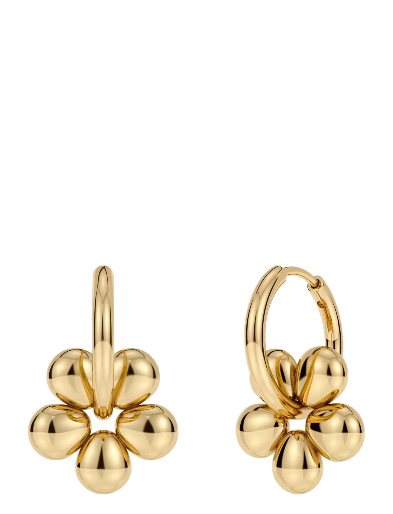 Edblad Daisy Hoops Gold One Size - Øreringer - GOLD / gold