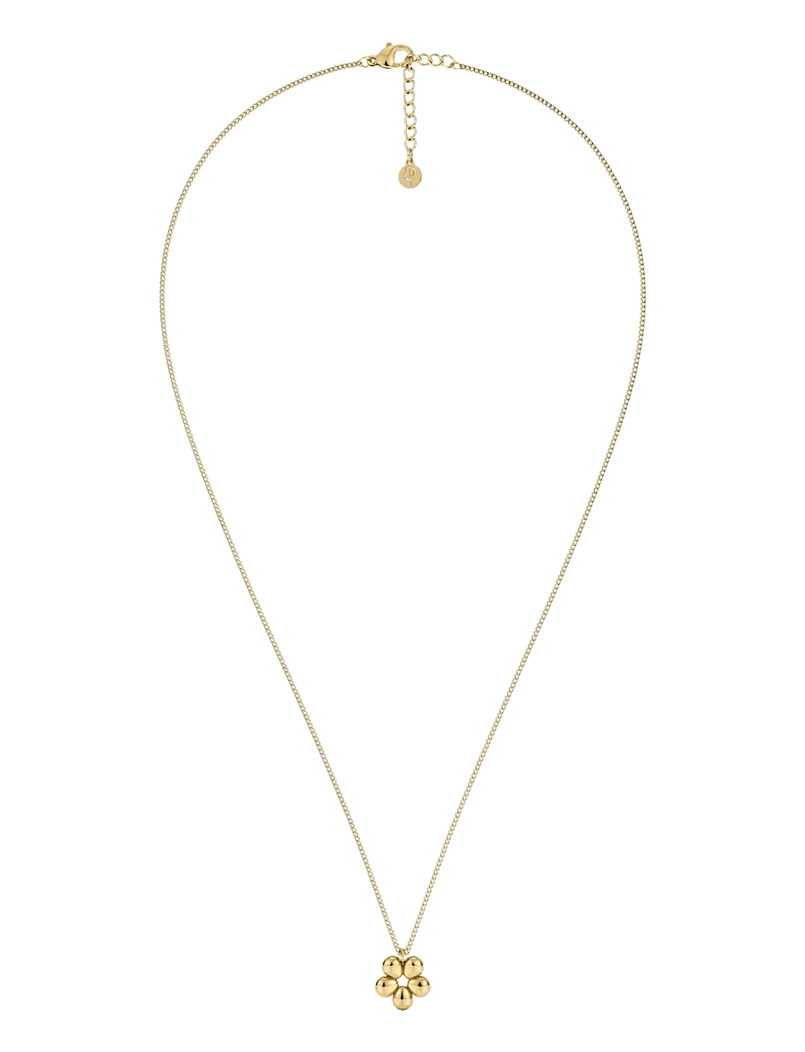 Edblad - Daisy Necklace S Gold One Size - halskæder med vedhæng - gold - 1
