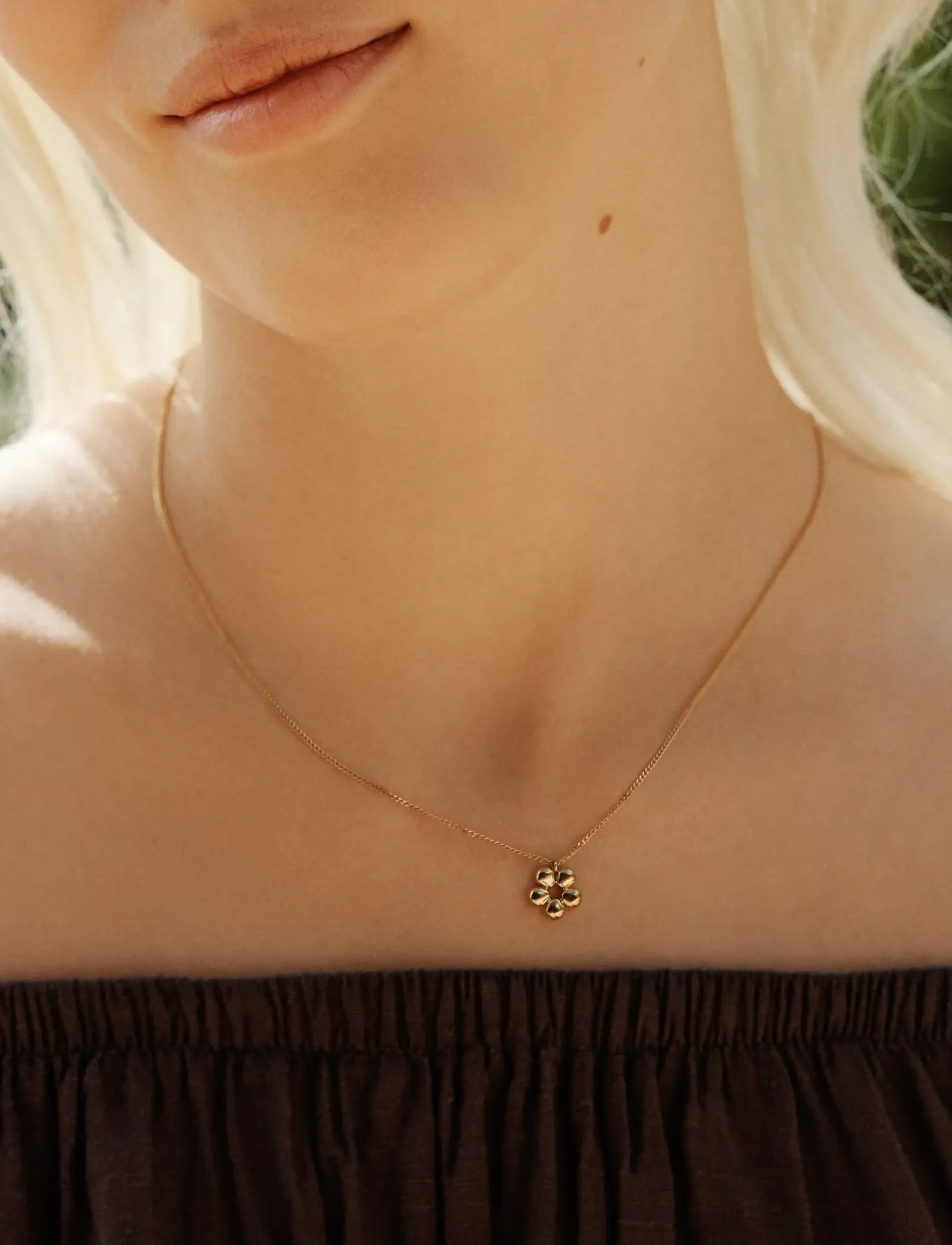 Edblad Daisy Necklace S Gold One Size, Size 42 - 45 cm, Necklaces, Dainty Frauen