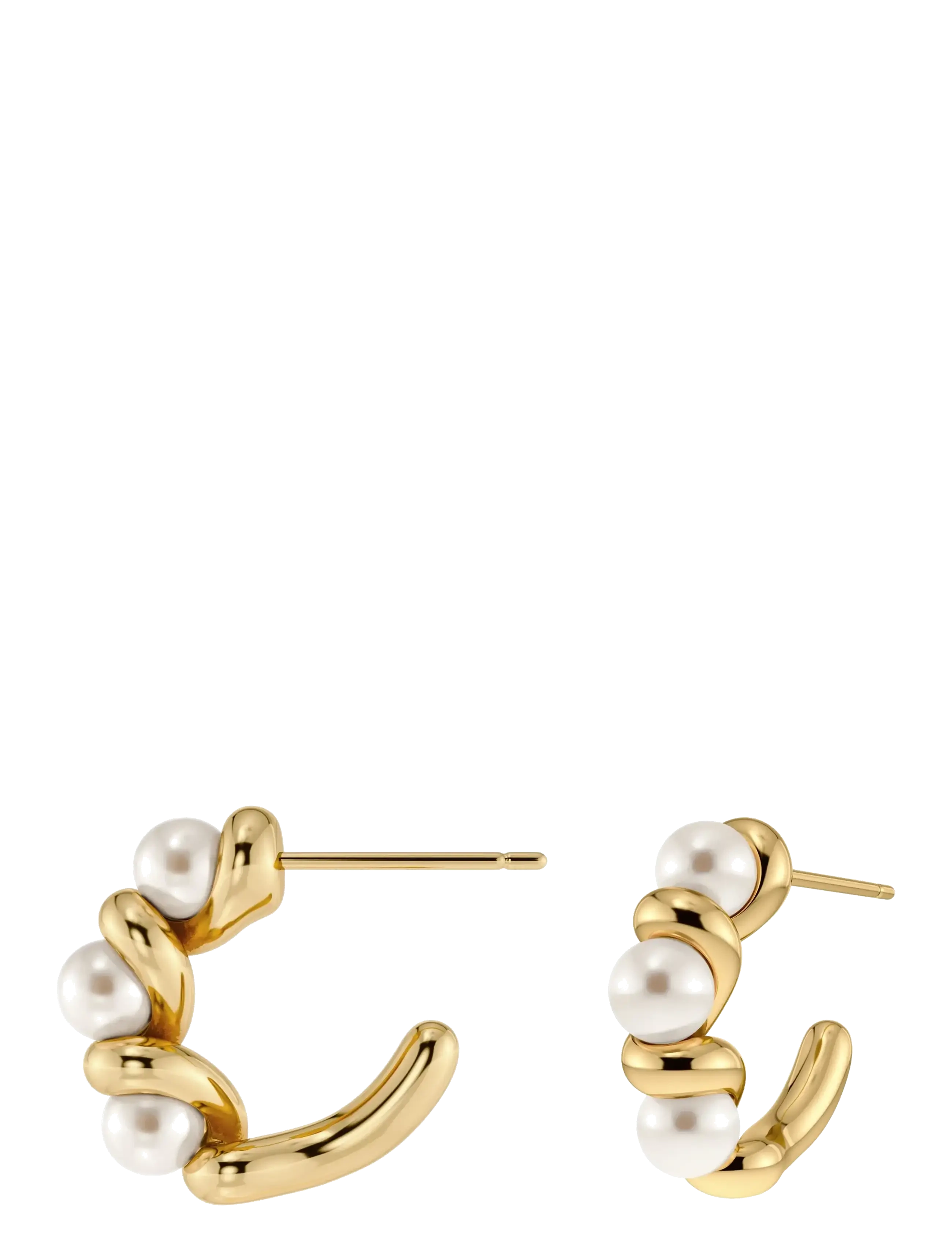 Edblad - Margot Hoops S Gold One Size - kreolen - gold - 2