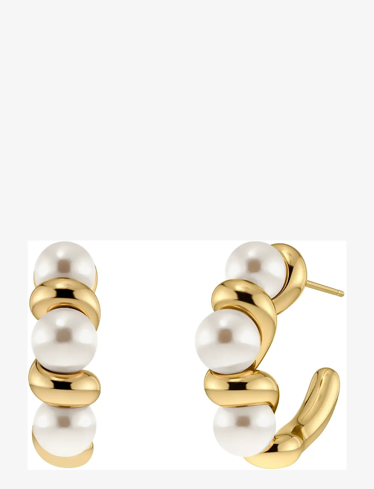 Edblad - Margot Hoops L Gold One Size - hoops kõrvarõngad - gold - 1