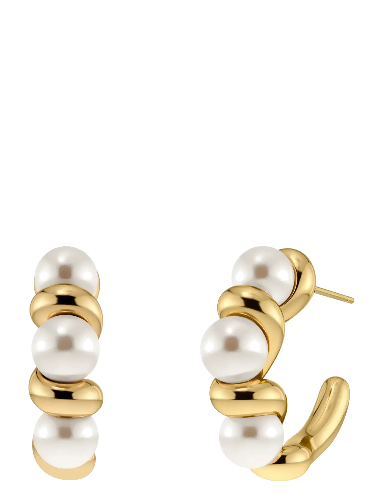 Edblad Margot Hoops L Gold One Size - Hverdags stil - GOLD / gold