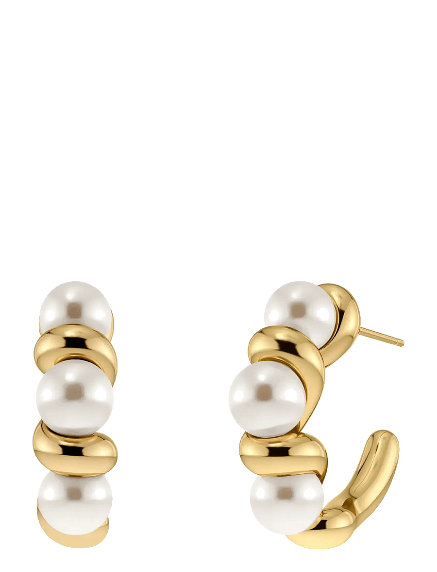 Edblad - Margot Hoops L Gold One Size - kreolen - gold - 1