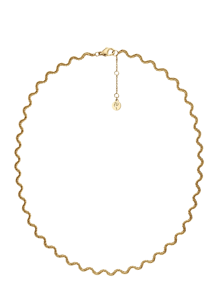 Edblad - Mini Spiral Necklace Gold One Size - kedjehalsband - gold - 1