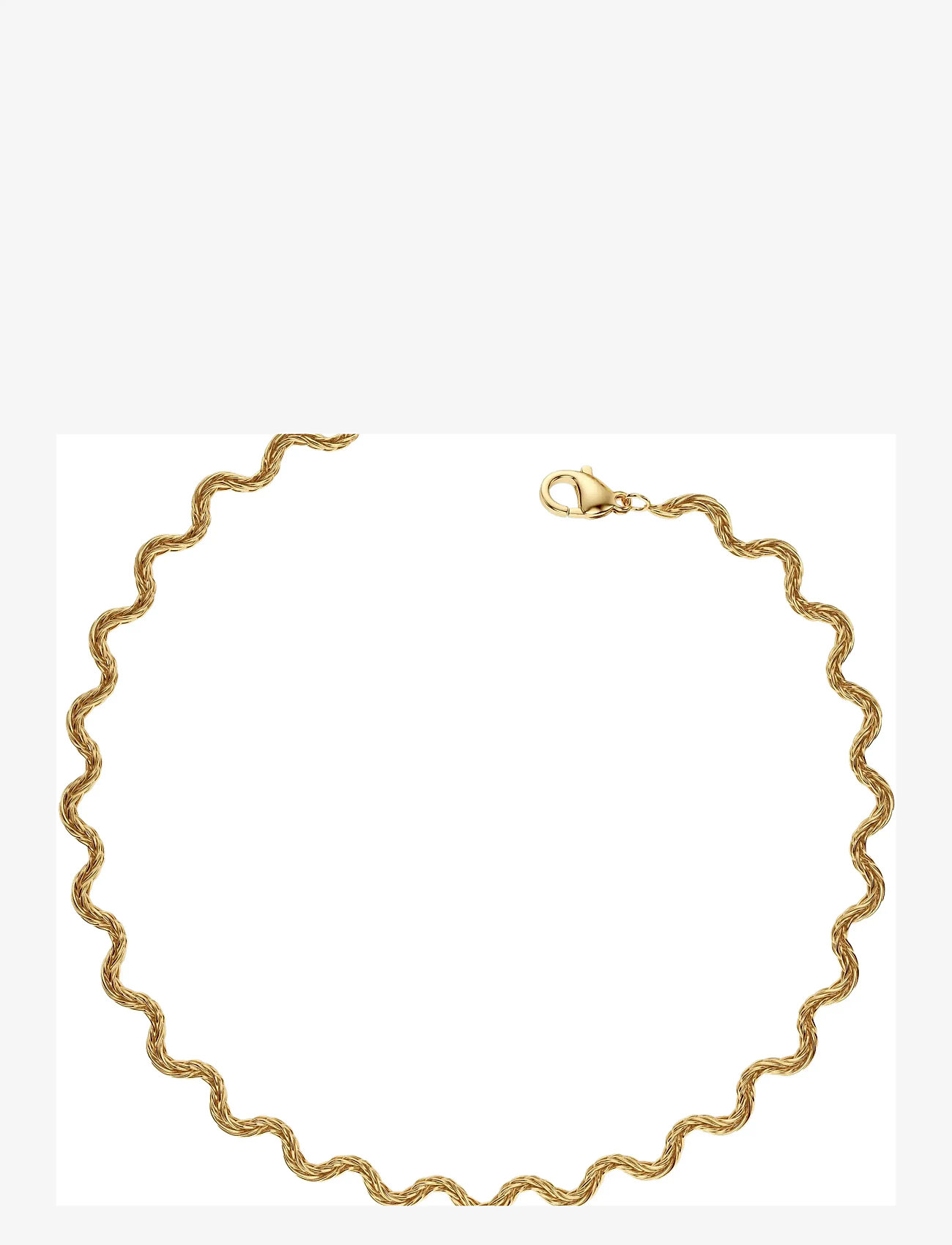 Edblad - Mini Spiral Anklet Gold One Size - fotkedjor - gold - 1