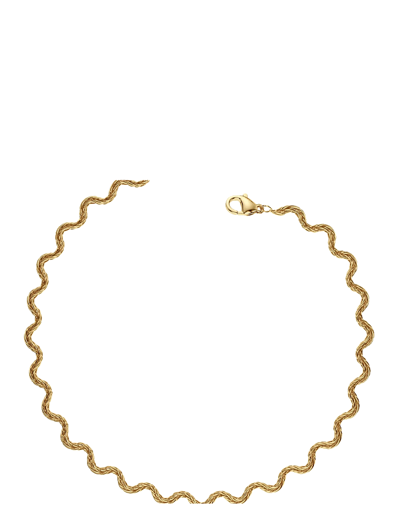 Edblad - Mini Spiral Anklet Gold One Size - fotkedjor - gold - 1