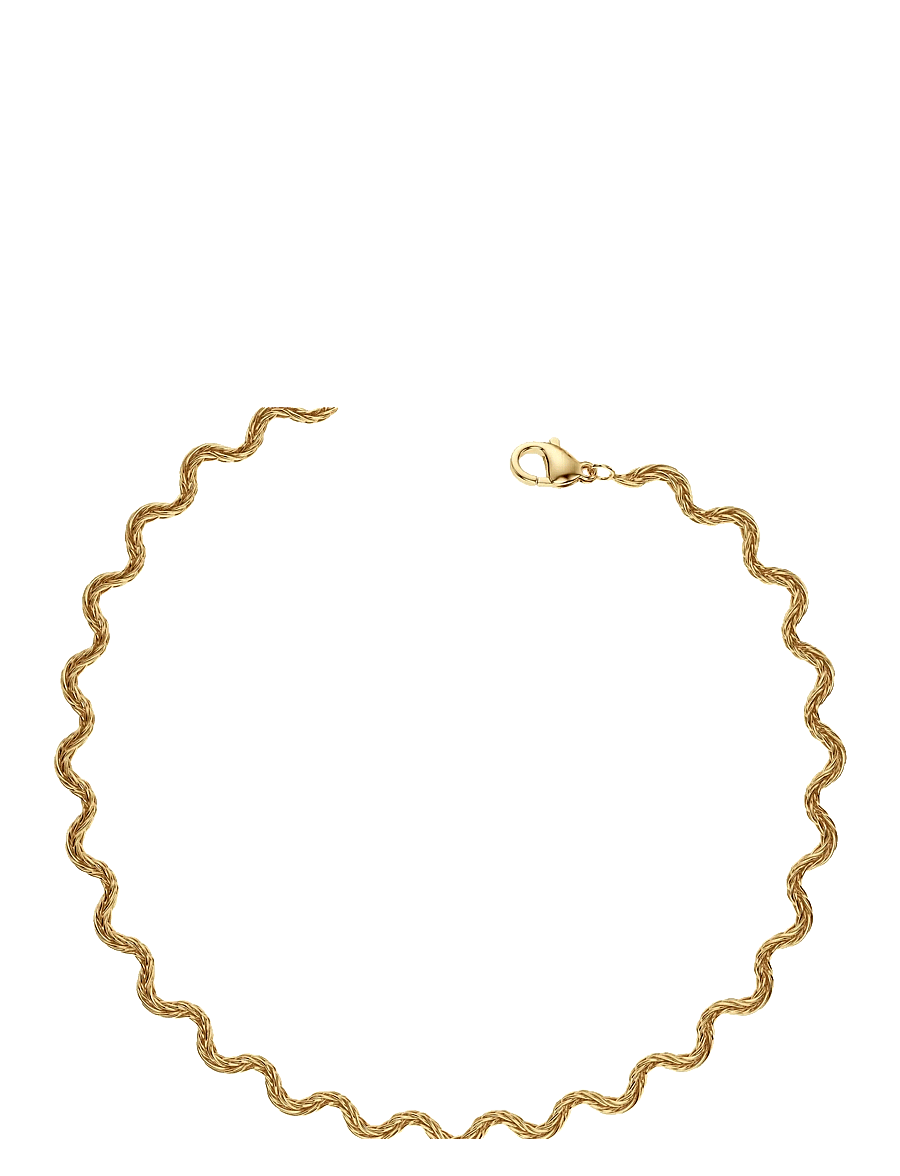 Edblad - Mini Spiral Anklet Gold One Size - fußketten - gold - 1