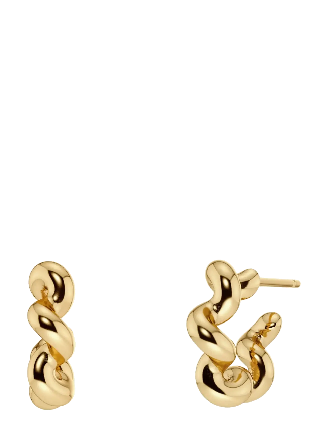 Edblad Spiral Hoops S Gold One Size - Festtøj - GOLD / gold