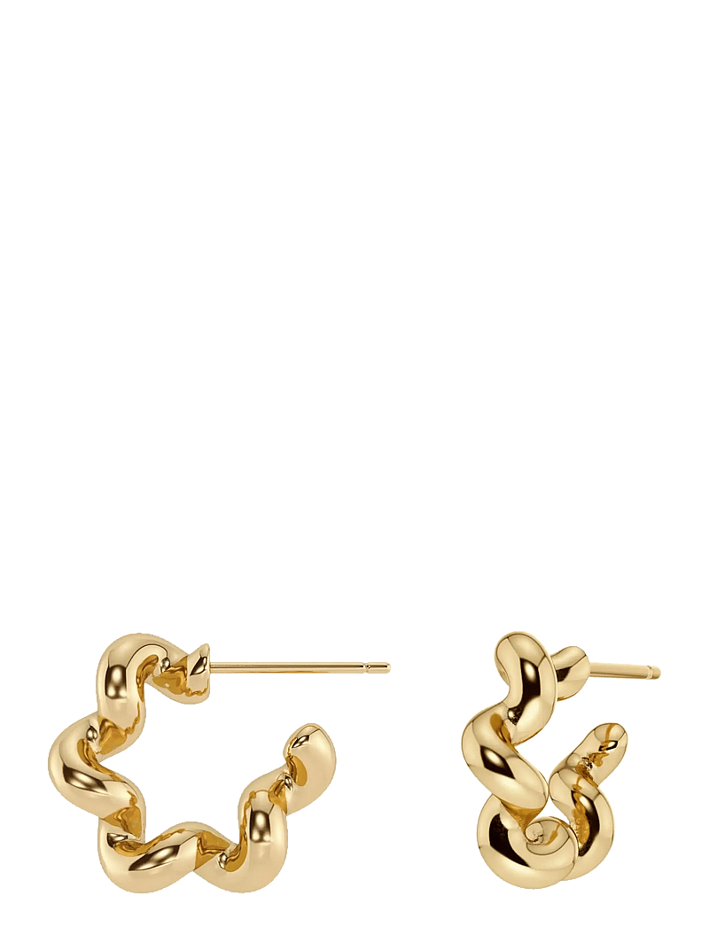Edblad - Spiral Hoops S Gold One Size - creoler & hoops - gold - 2