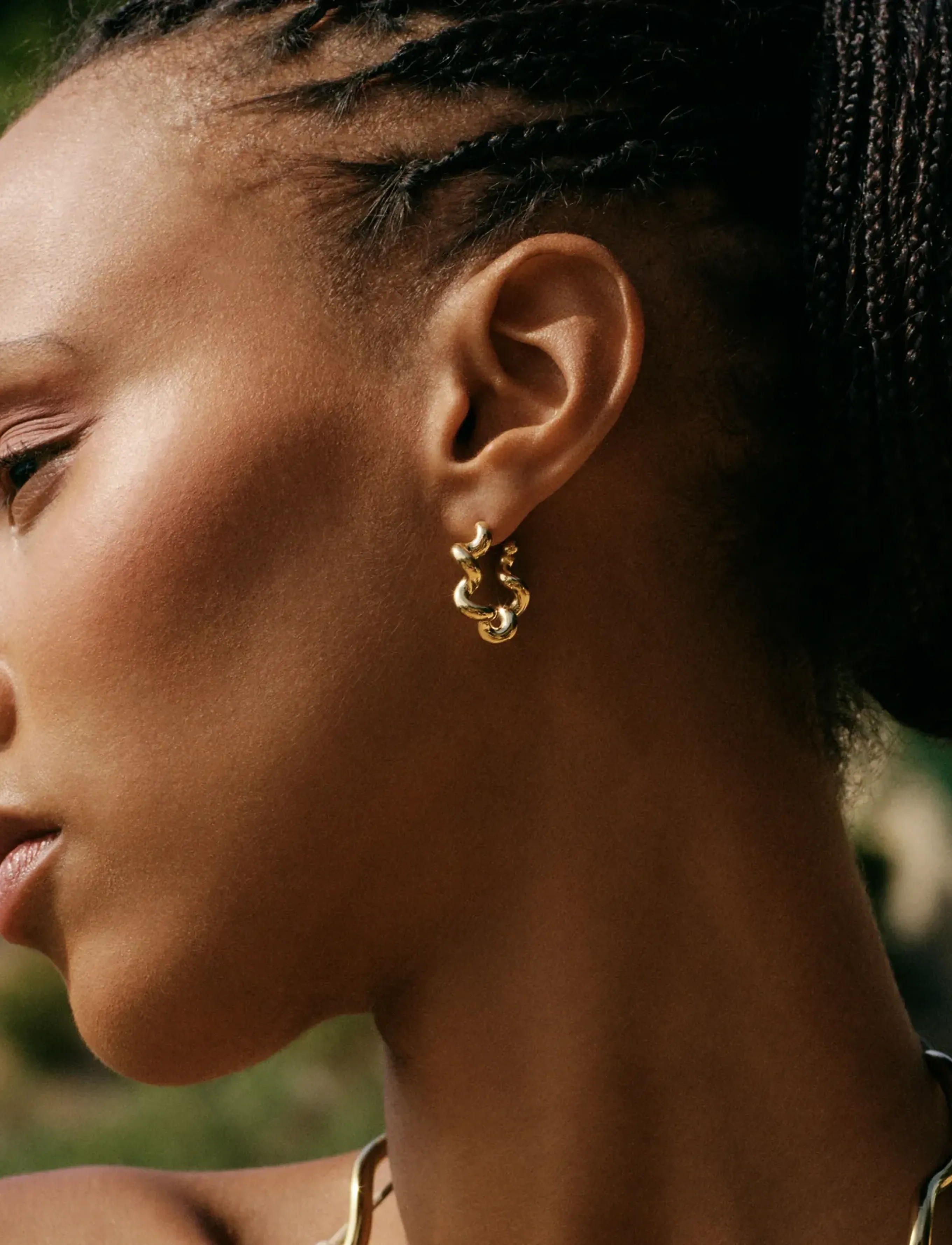 Edblad Spiral Hoops L Gold One Size, Earrings, - Hoops, Frauen