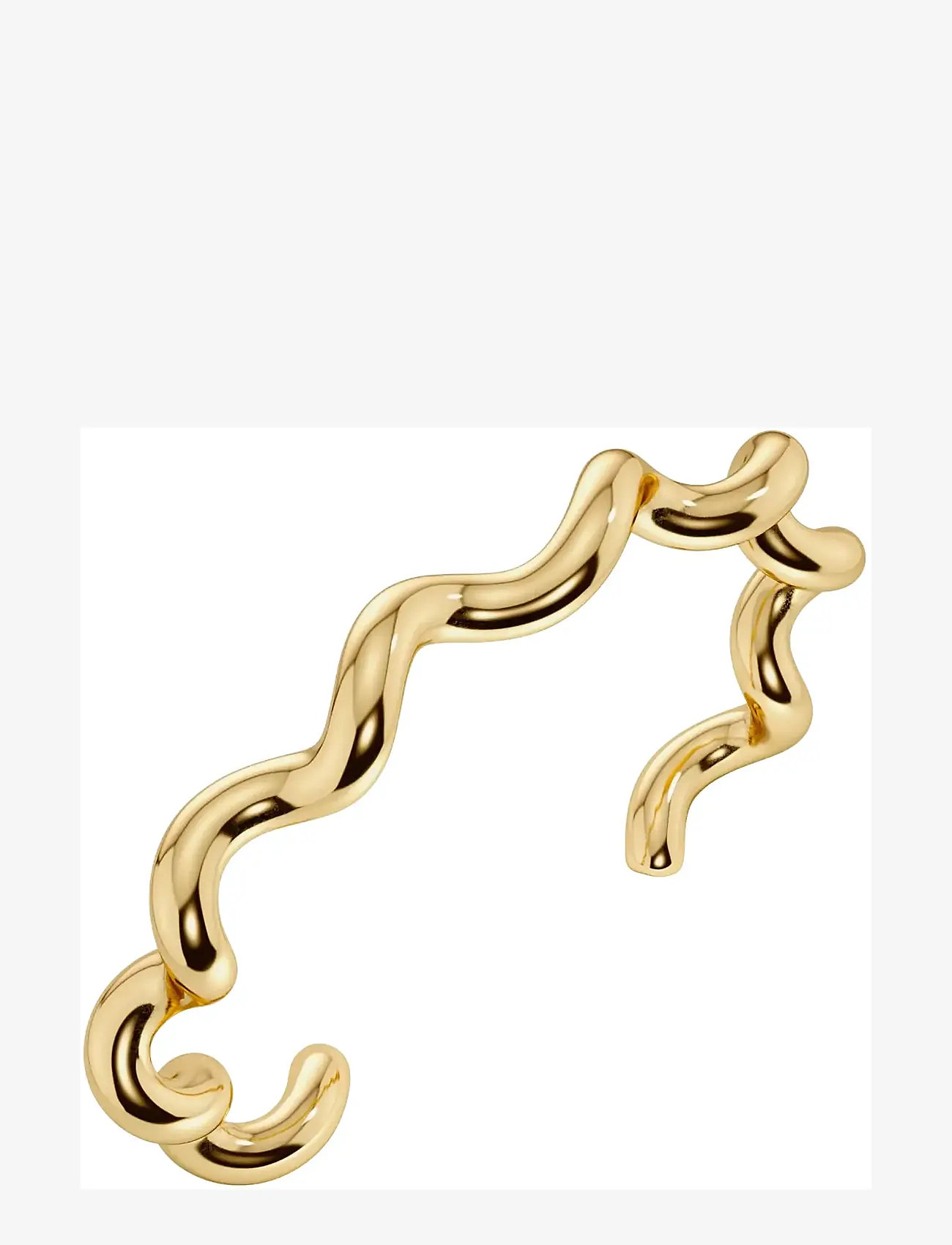 Edblad - Spiral Bangle Gold L - armringe - gold - 1