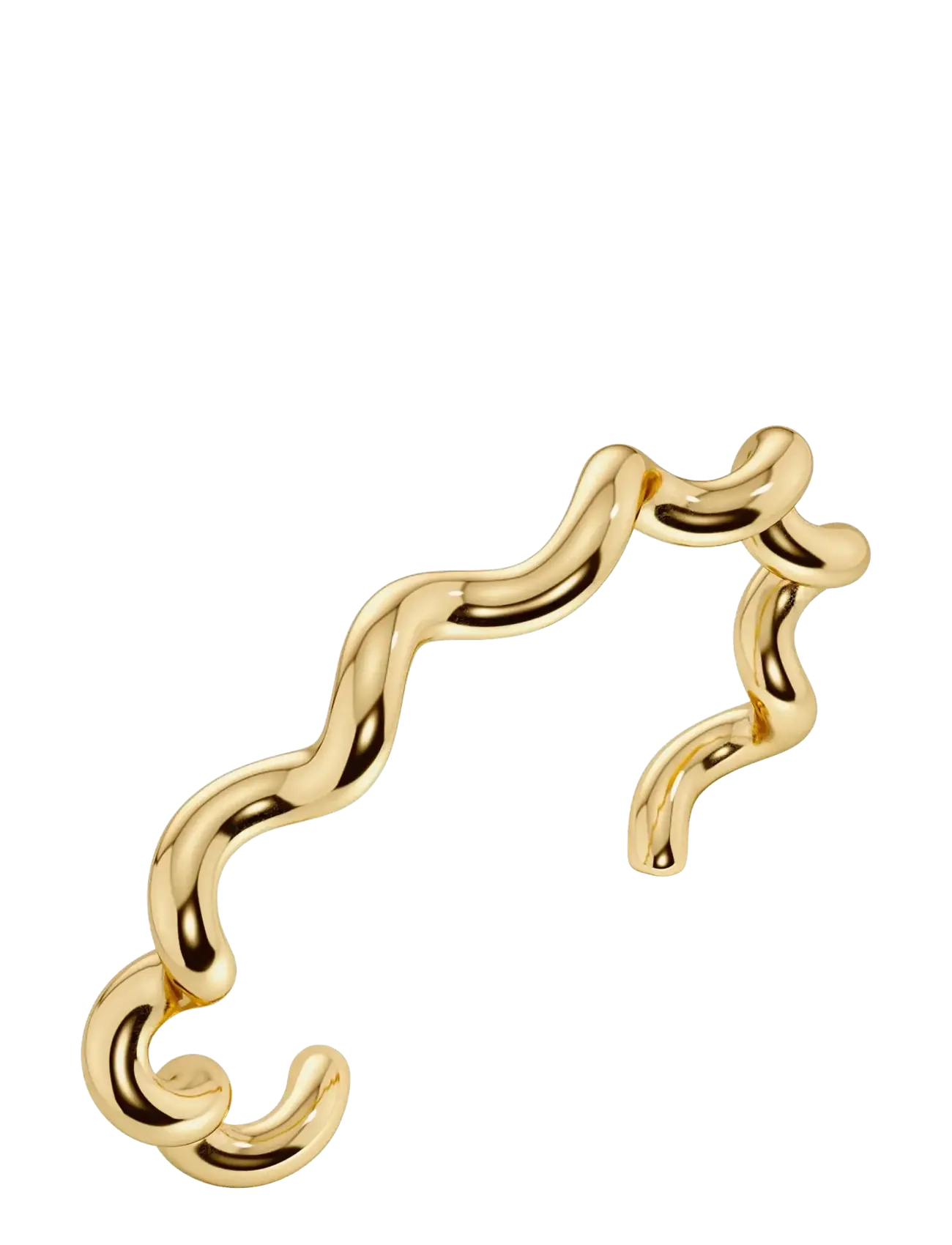 Edblad Spiral Bangle Gold L - Armreife - GOLD / gold