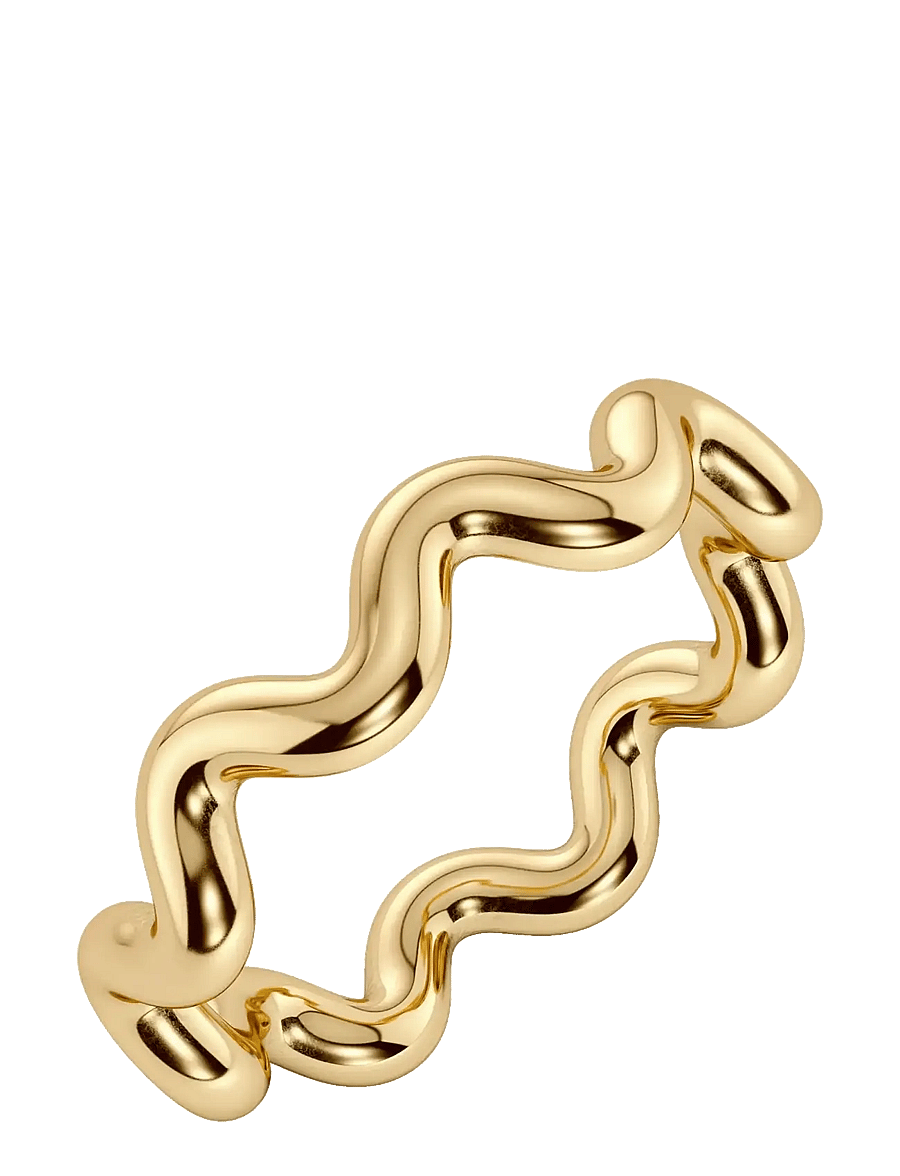 Edblad - Spiral Ring Gold M - bagues - gold - 1