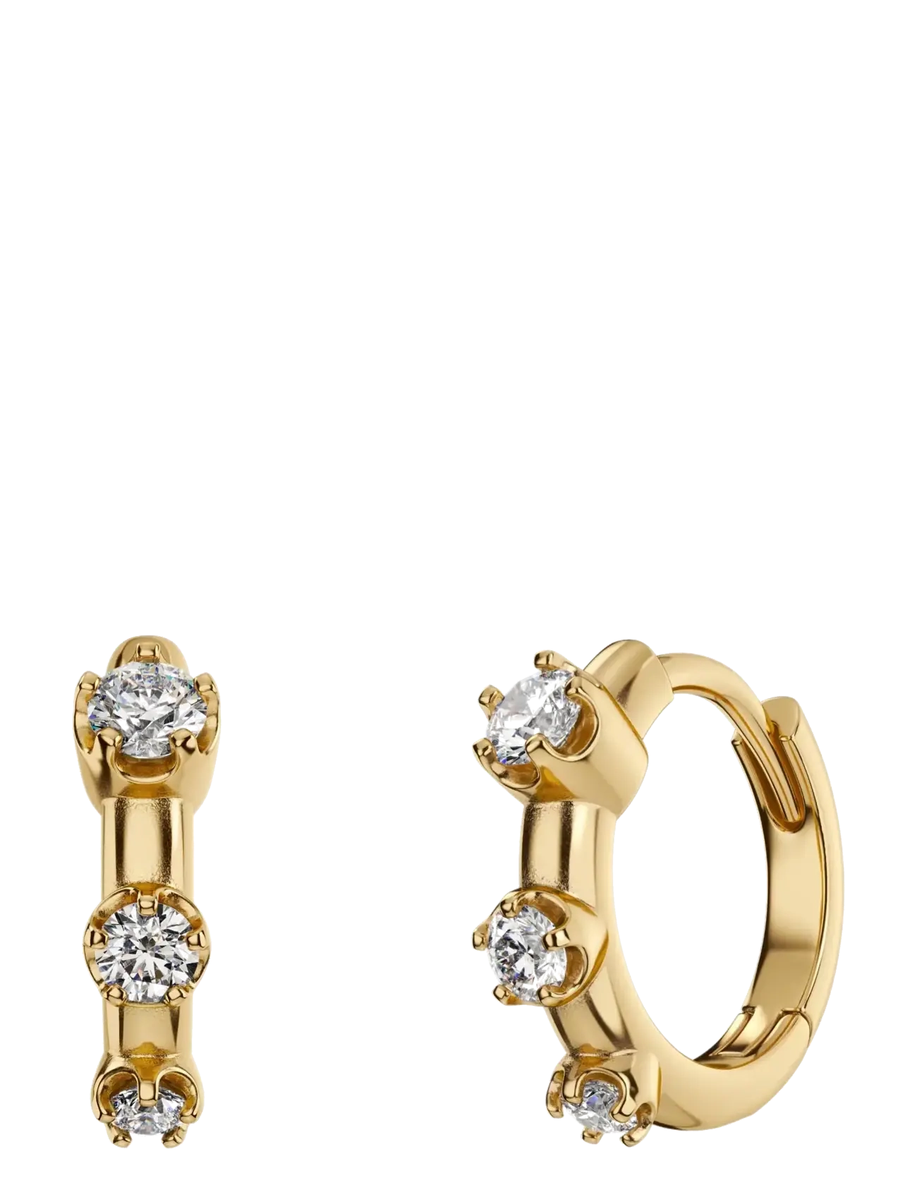 Edblad Teeny Hoops Gold One Size - Øreringer - GOLD / gold