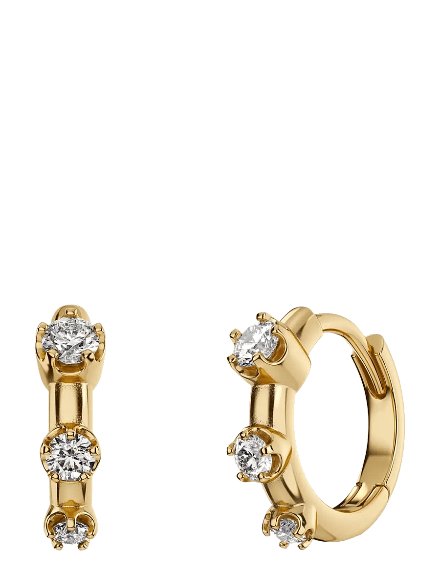 Edblad - Teeny Hoops Gold One Size - hoops kõrvarõngad - gold - 1