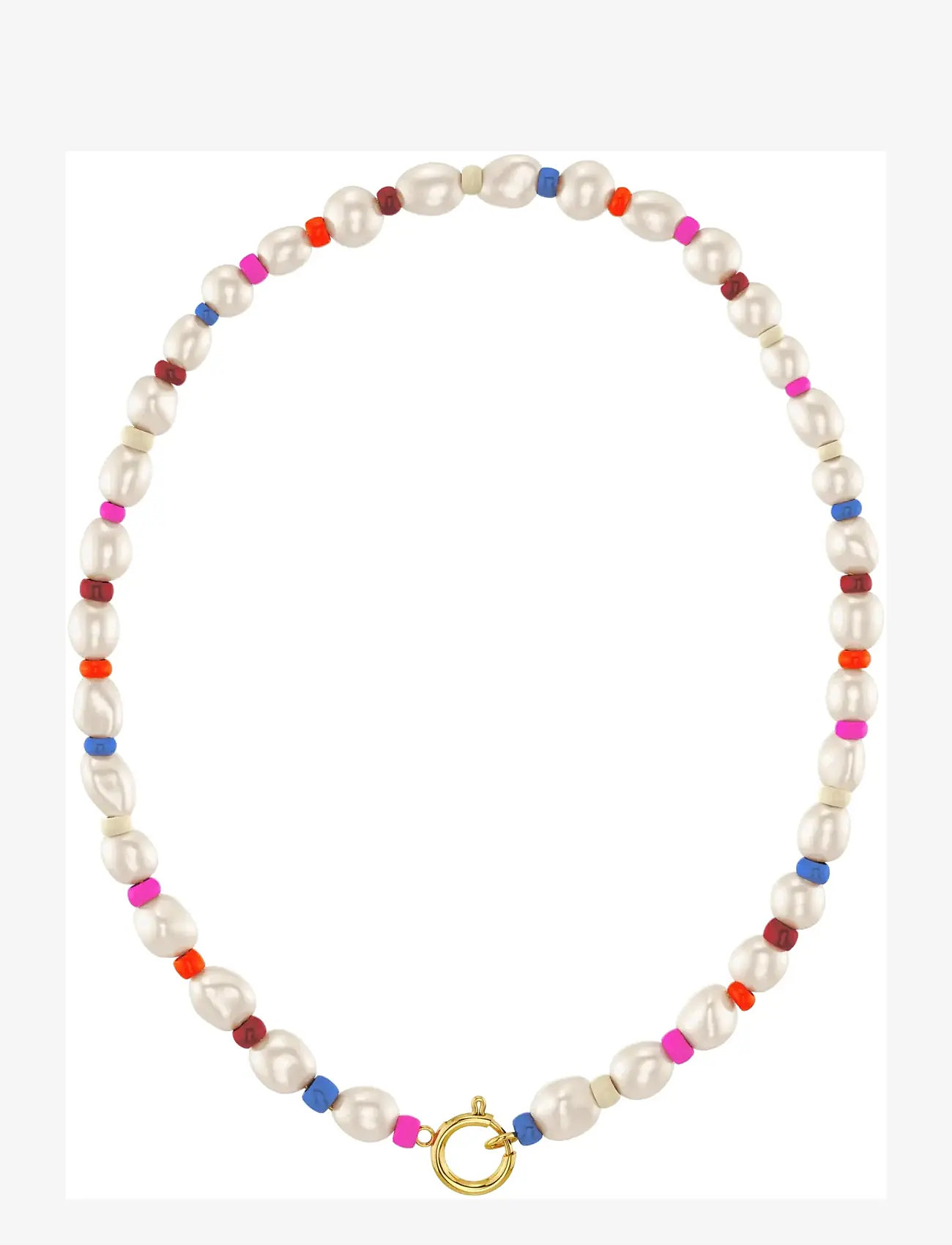 Edblad - Voyage Necklace Gold/Multi One Size - halskæder - gold - 1