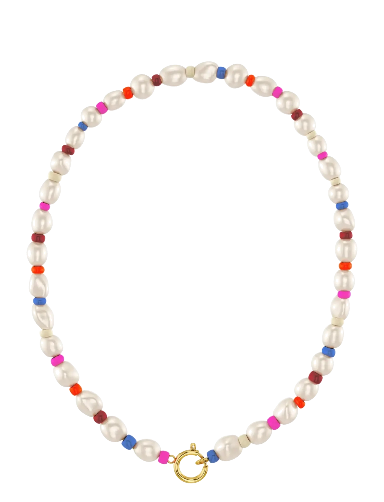 Edblad Voyage Necklace Gold/Multi One Size - Festtøj - GOLD / multi