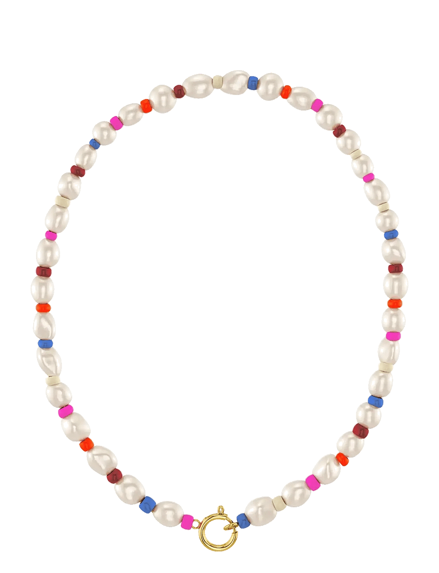 Edblad - Voyage Necklace Gold/Multi One Size - necklaces - gold - 1
