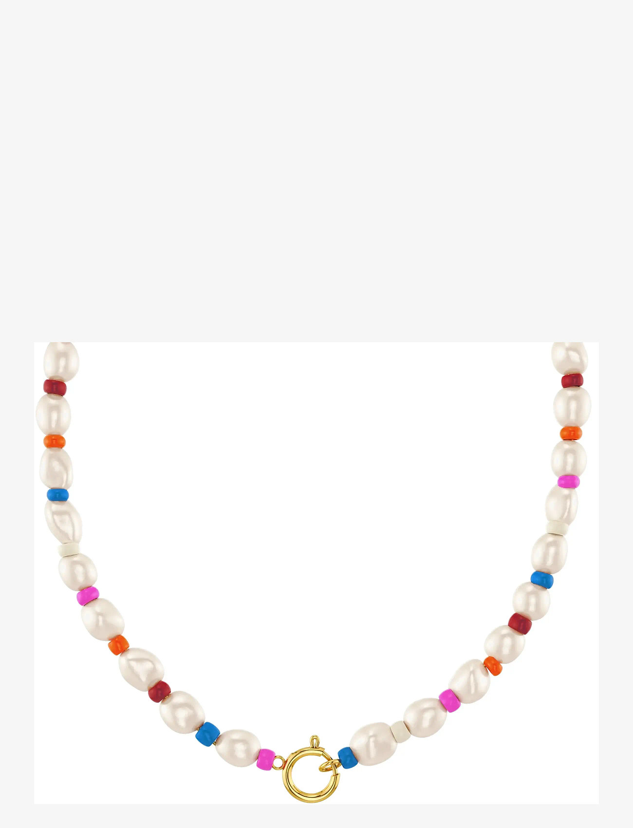 Edblad - Voyage Necklace Gold/Multi One Size - halskæder - gold - 2