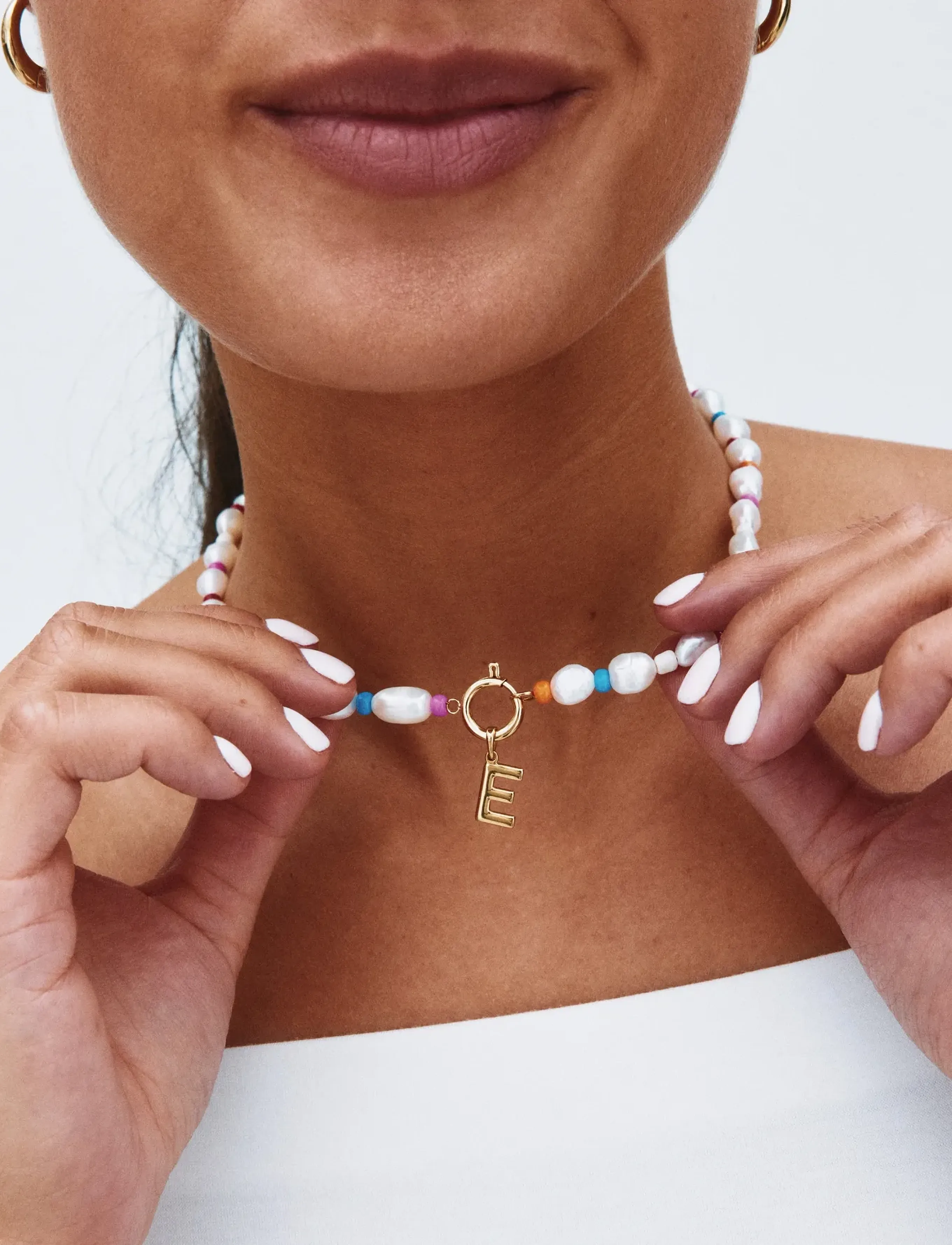 Voyage Necklace Multi Coloured Gold 4