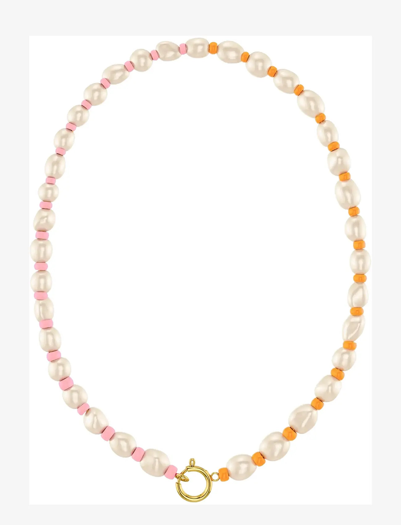 Edblad - Voyage Necklace Gold/Multi One Size - halskæder - gold - 1